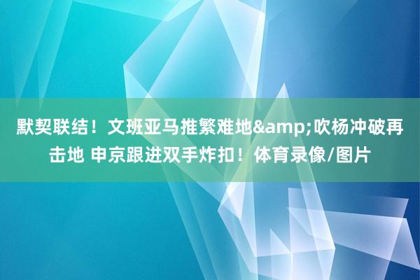 默契联结！文班亚马推繁难地&吹杨冲破再击地 申京跟进双手炸扣！体育录像/图片